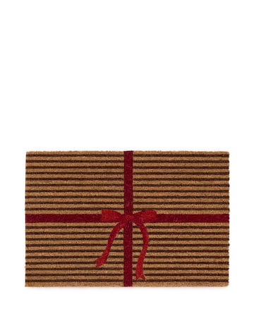 My Mat Printed Coir Christmas Gift Wrapped Doormat