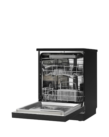 Russell Hobbs RH60DW00D2B 14 Place Settings Full Size Dishwasher Black + Install