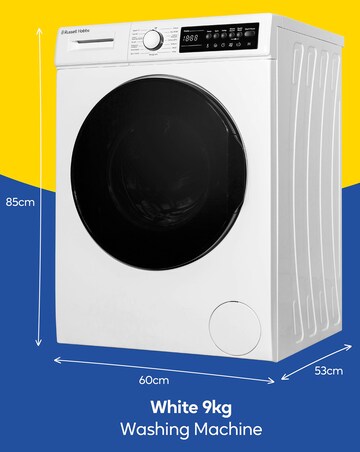 Russell Hobbs RH914W116W 9kg 1400rpm Washing Machine White + Install