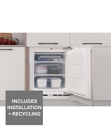 Indesit INBUFZ011.UK Integrated Under Counter Freezer + Installation