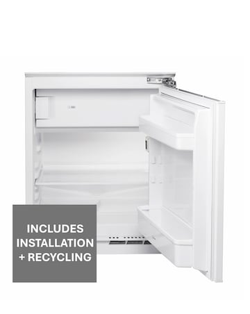 Indesit INBUF011 Integrated Under Counter Fridge with Ice Box + Installation