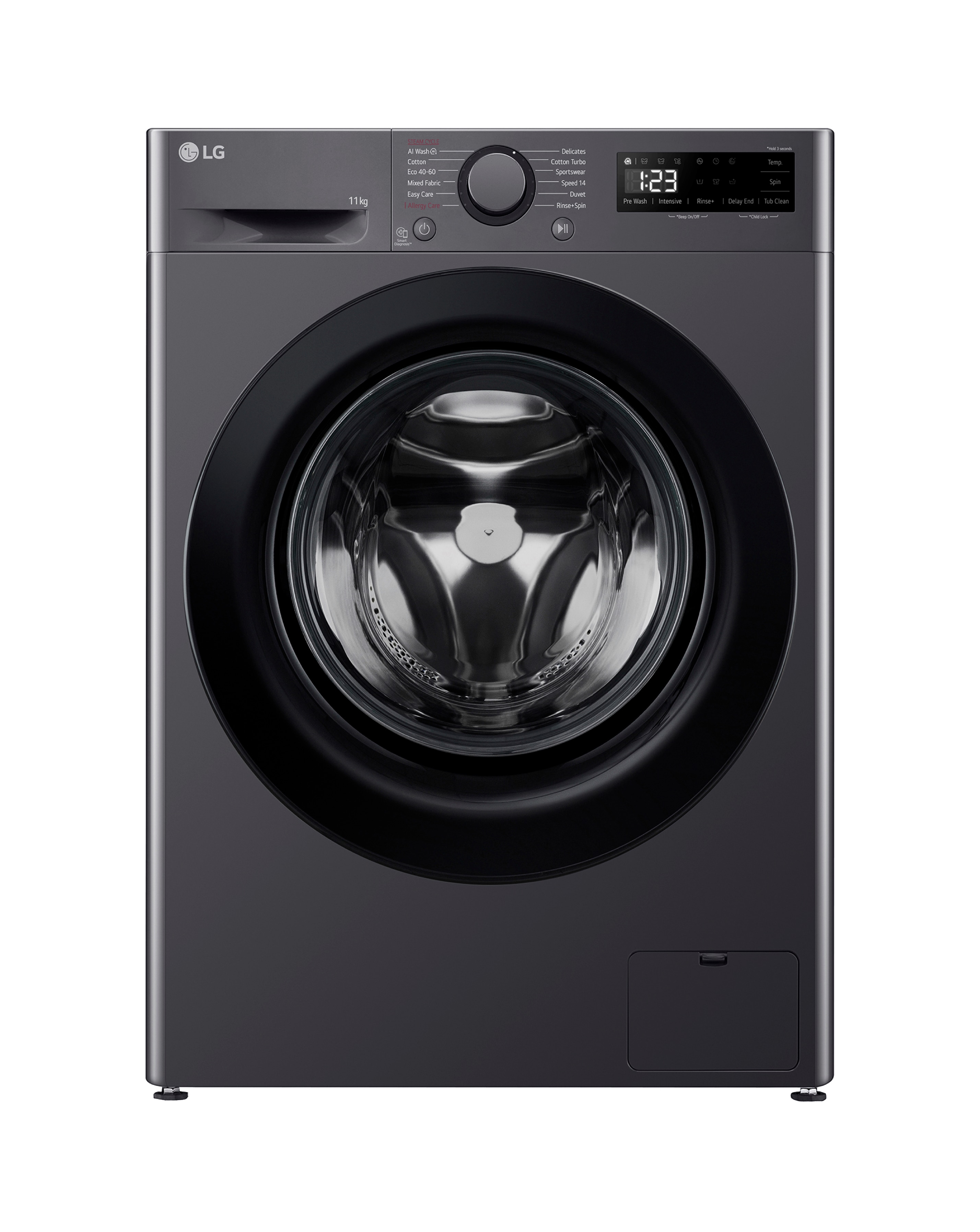 LG F4Y511GBLN1 11kg Washer Grey Ins