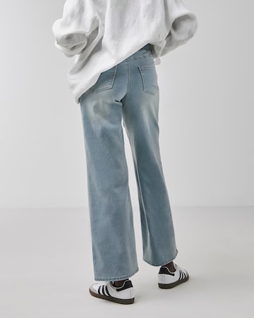 Light Blue Stretch Wide Leg Jeggings