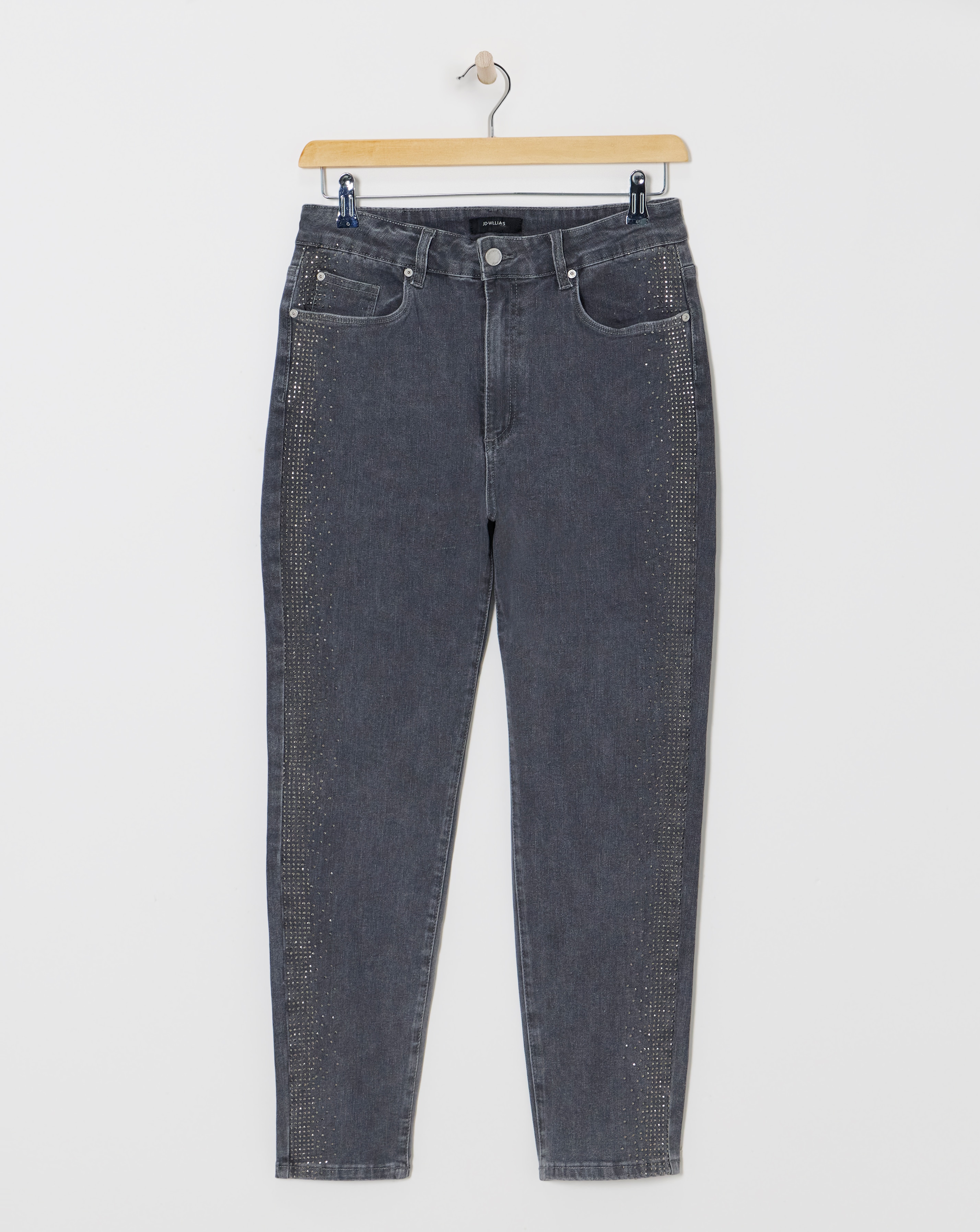 Diamante Grey Slim Leg Jean