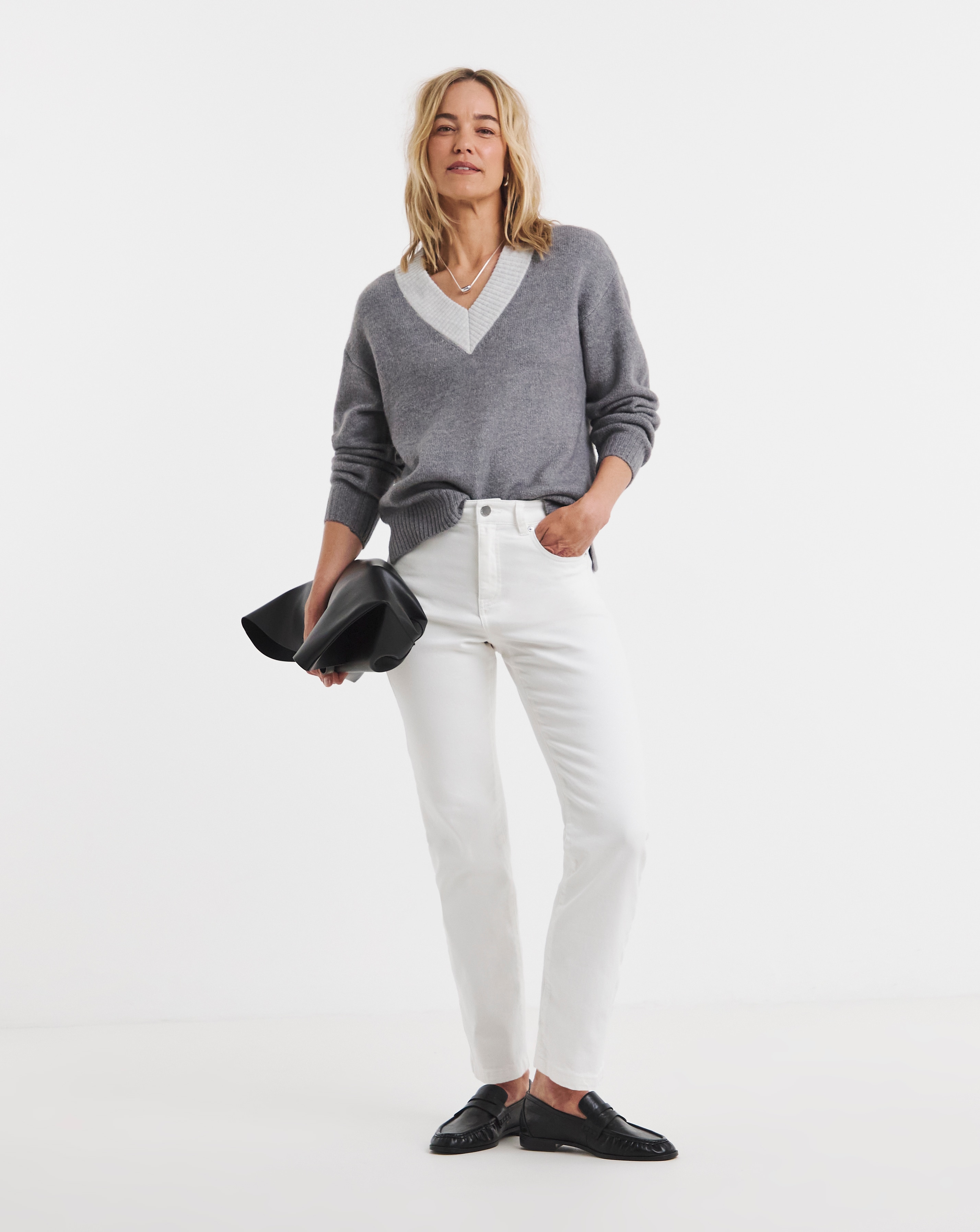 Magisculpt White Straight Leg Jean