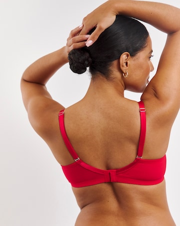 Ann Summers Sweet Surrender DD+ Non Pad Balcony Wired Bra Red