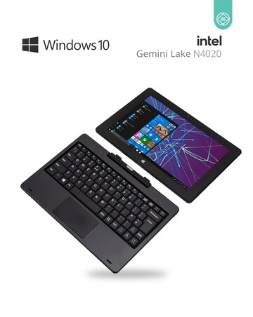ENTITY Twin 10in 64GB Windows 10 2in1 Laptop Black