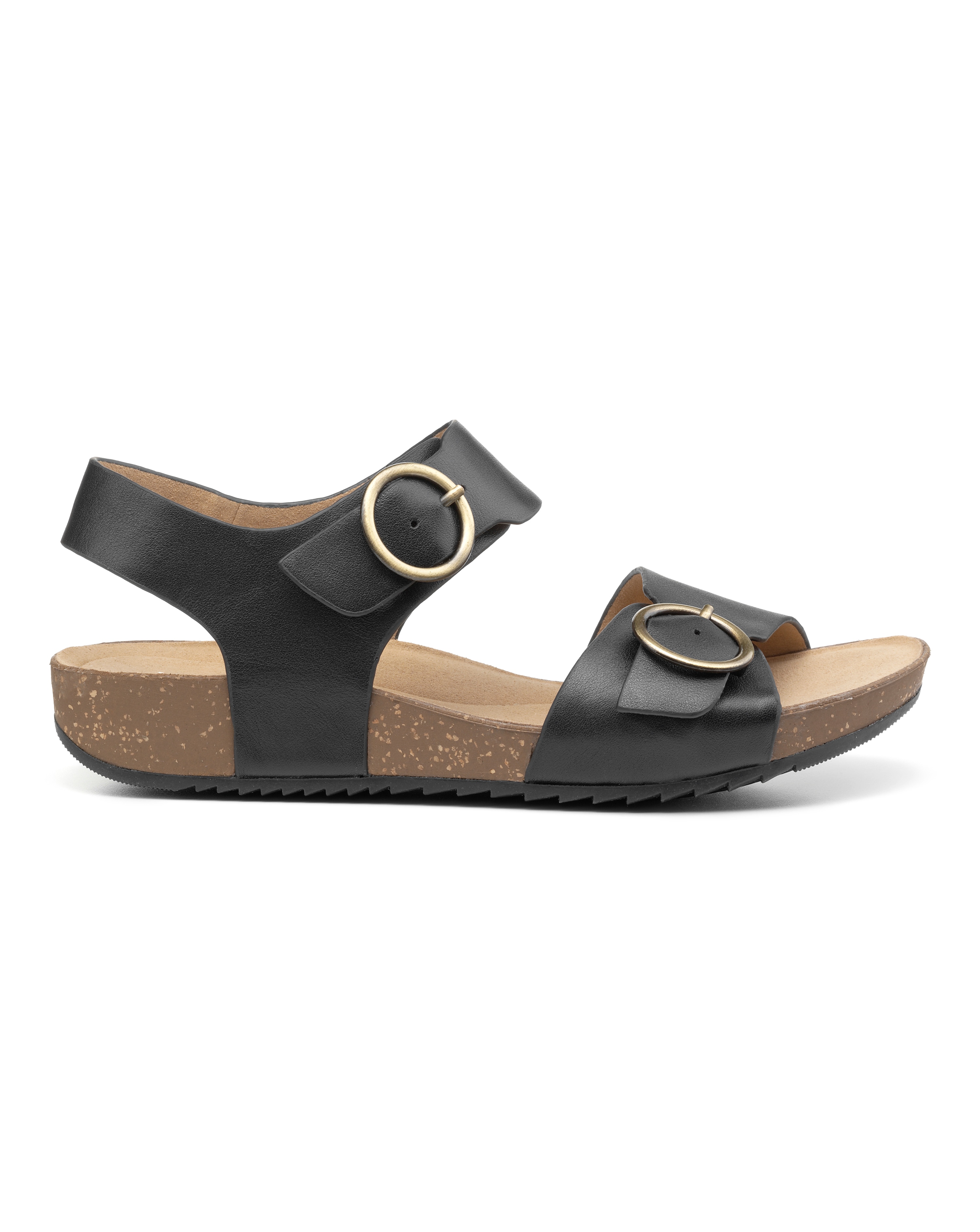 Hotter Tourist II Wide Fit Sandal - Black
