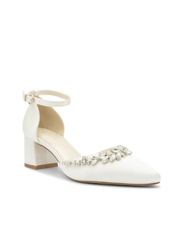 Paradox London Cinta Ivory Wedding Heels