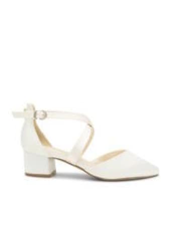 Paradox London Blanche Wide Bridal Heel
