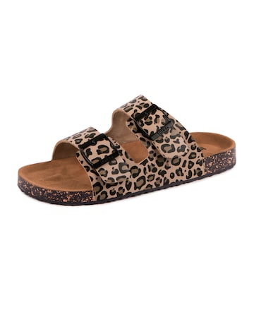 totes Ladies Pu Double Buckle Slider