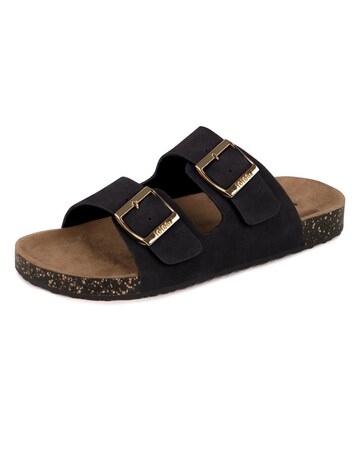 totes Ladies Pu Double Buckle Slider