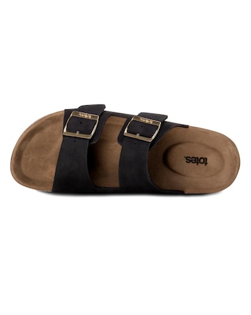 totes Ladies Pu Double Buckle Slider