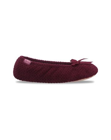 totes Isotoner Womens Popcorn Ballet Slippers