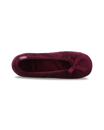 totes Isotoner Womens Popcorn Ballet Slippers