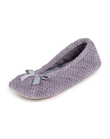 totes Popcorn Terry Ballet Slipper