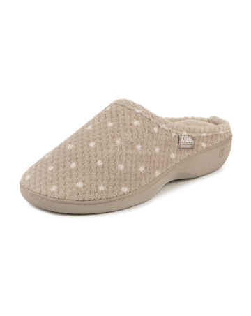 Totes Ladies Popcorn Terry Mule Slippers