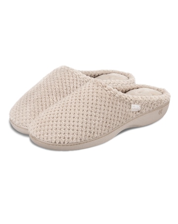Totes Ladies Popcorn Terry Mule Slippers
