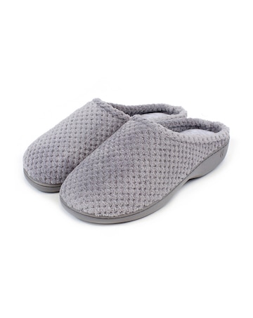 Totes Ladies Popcorn Terry Mule Slippers