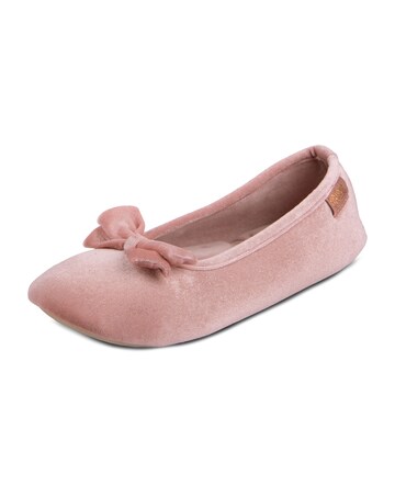 totes Ladies Sparkle Velour Ballet