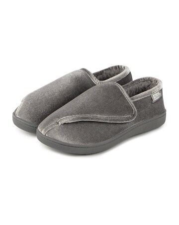 totes Ladies Sparkle Velour Closed Back W/Velcro Tab