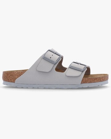 Birkenstock Arizona Birko-Flor Stone Coin Two Bar Mules Narrow Width