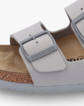 Birkenstock Arizona Birko-Flor Stone Coin Two Bar Mules Narrow Width