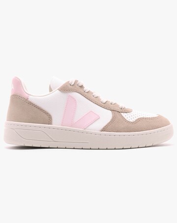 Veja V-10 Extra White Petale Sahara Chromefree Leather Trainers