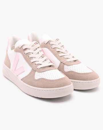 Veja V-10 Extra White Petale Sahara Chromefree Leather Trainers