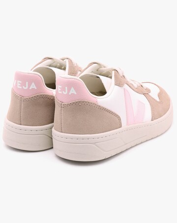 Veja V-10 Extra White Petale Sahara Chromefree Leather Trainers