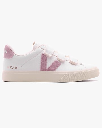 Veja Recife Logo Extra White Babe Chromefree Leather Trainers