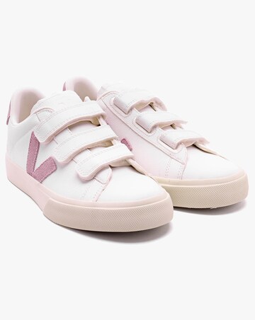 Veja Recife Logo Extra White Babe Chromefree Leather Trainers