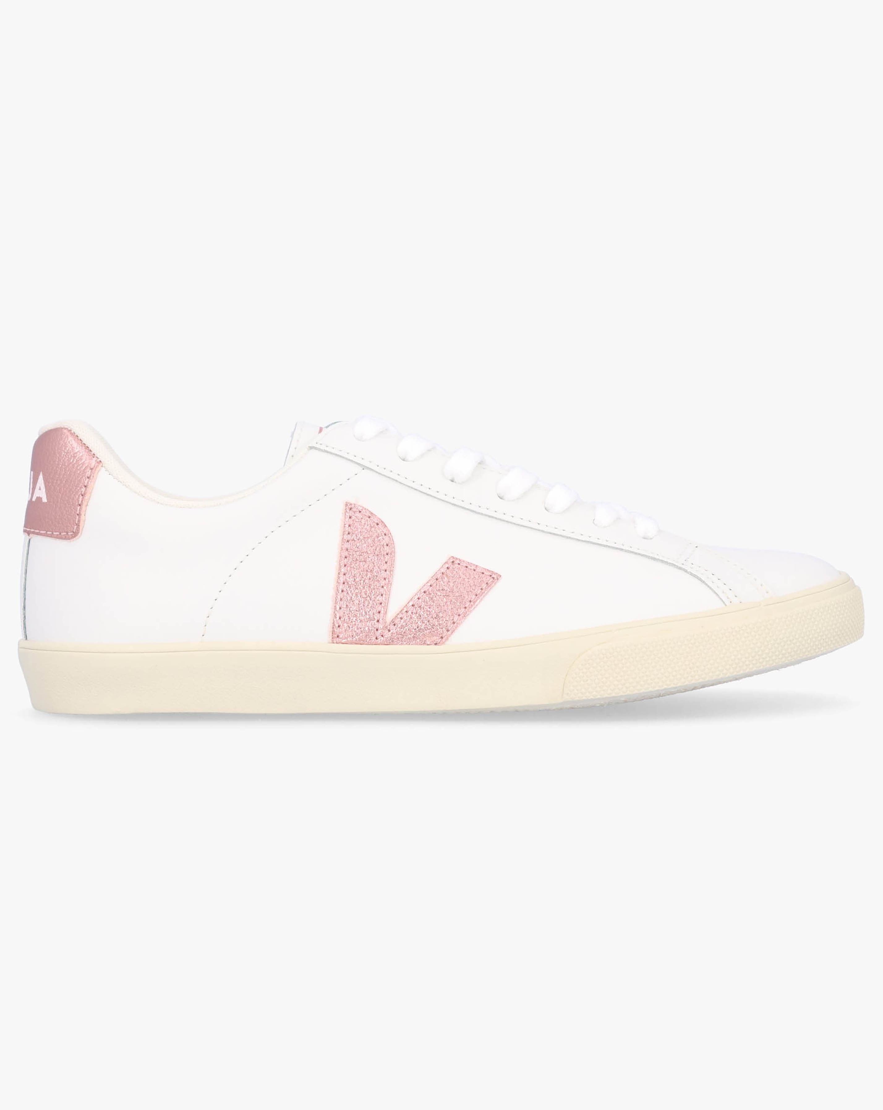 Veja Esplar Logo White Nacre Trainers