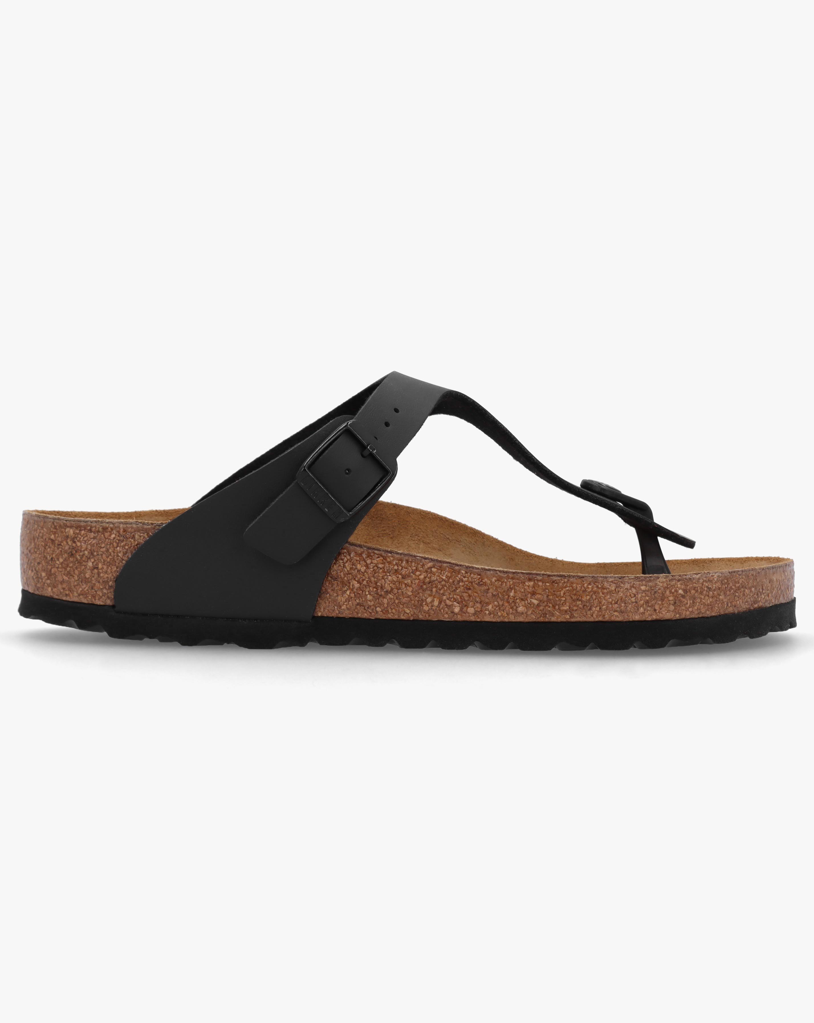 Birkenstock Gizeh Black Toe Post Sandals