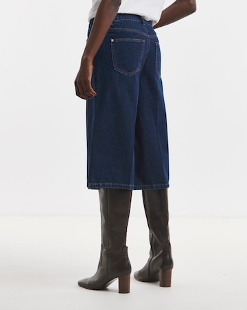 Dark Blue Authentic Denim Long Shorts