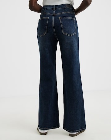 Dark Blue Authentic Wide Leg Jeans