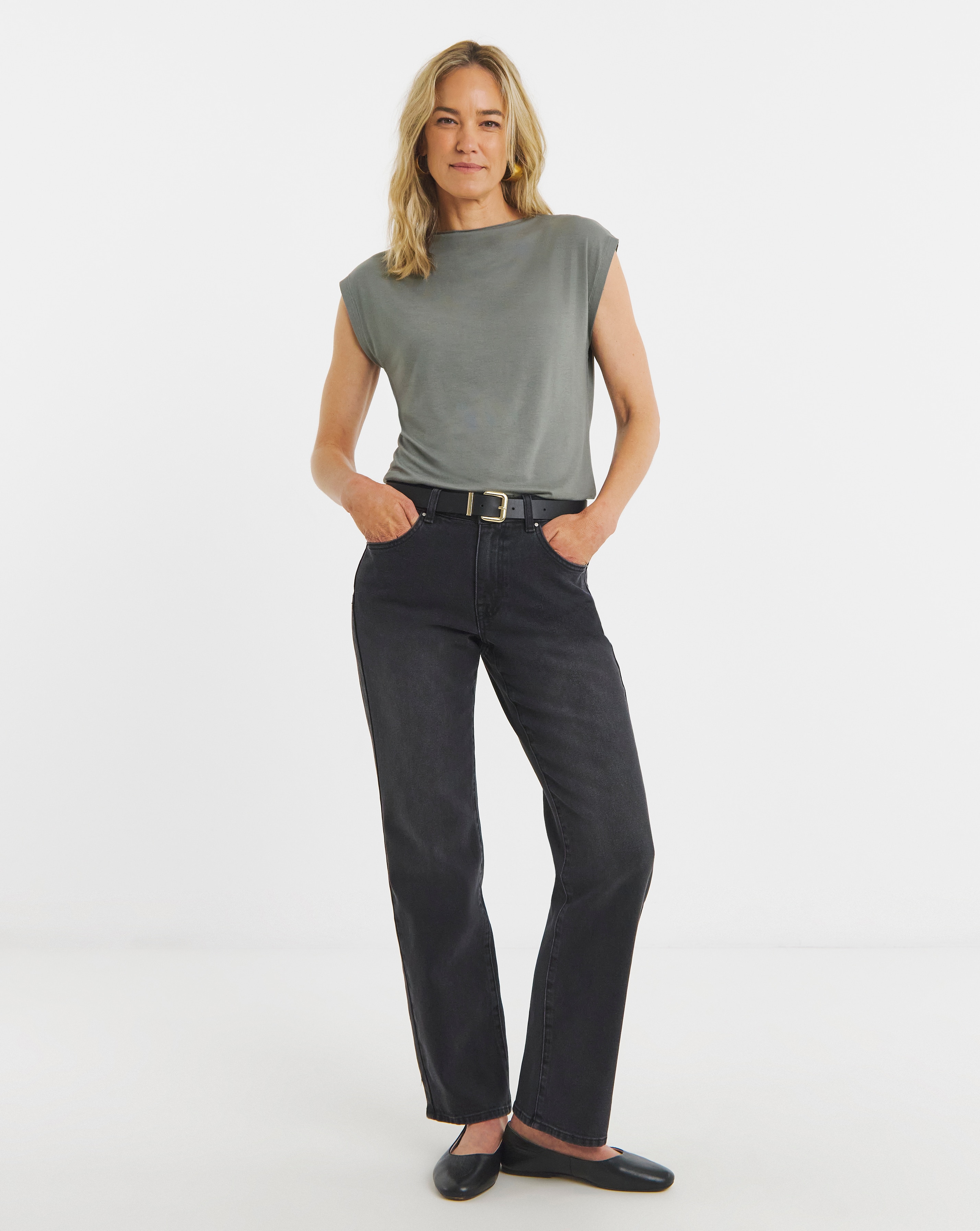 Authentic Straight Leg Jeans