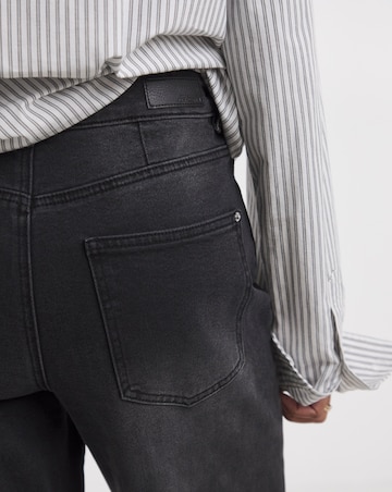 Washed Black Authentic Wide Leg Jeans