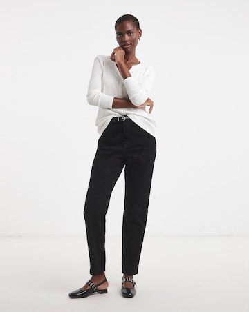 Black Authentic Mom Jeans