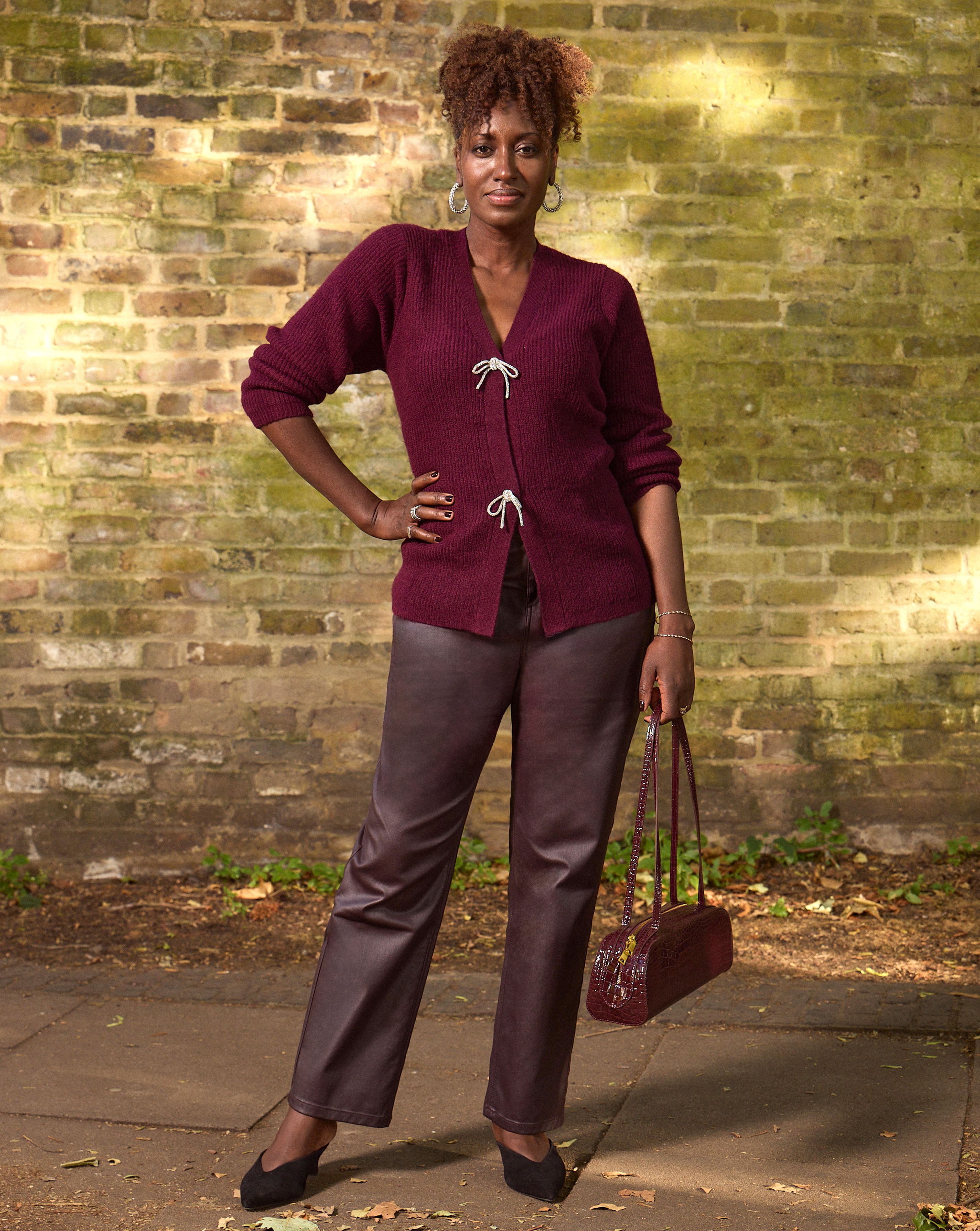 Coated Straight Leg Jean