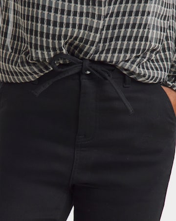 Black Fleece Lined Cosy Warm Feel Bootcut Jeans