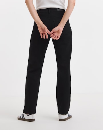 Black Authentic Relaxed Straight Leg Jeans