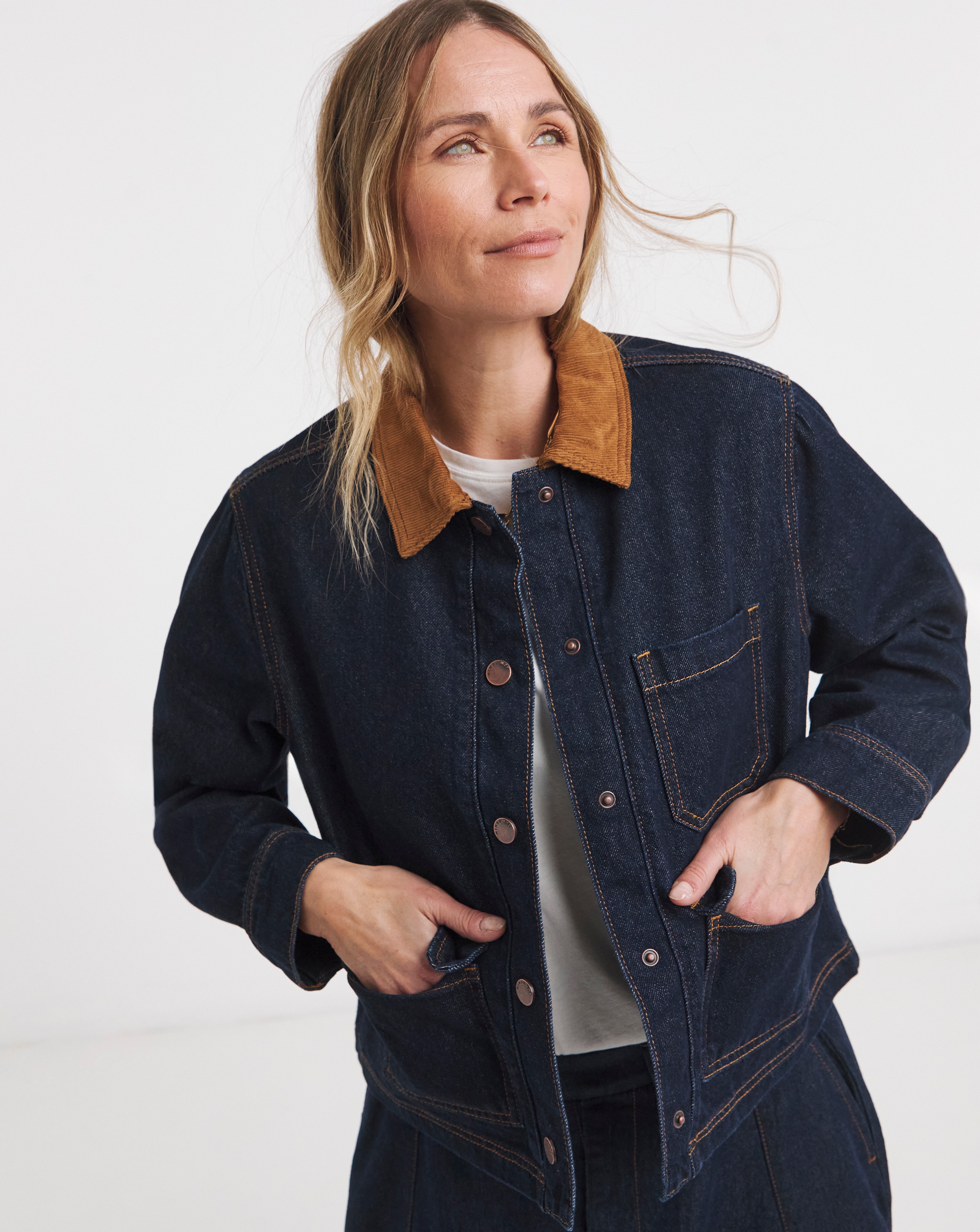 New In - Cord Collar Barn Jacket