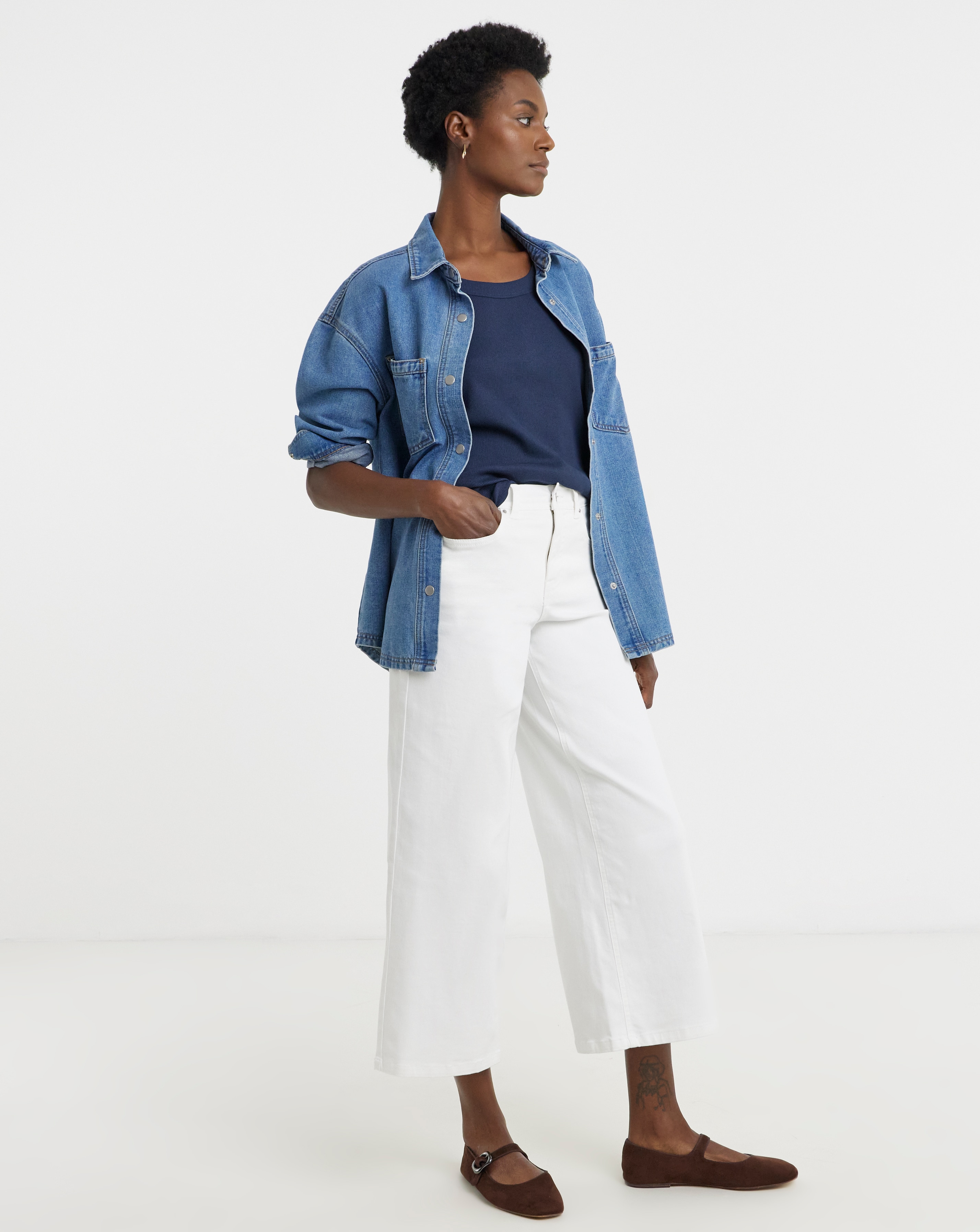 24/7 Wide Crop Jean