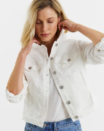 White Ultimate Stretch Denim Jacket