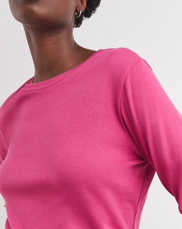 Rose Crew Neck Long Sleeve T-Shirt