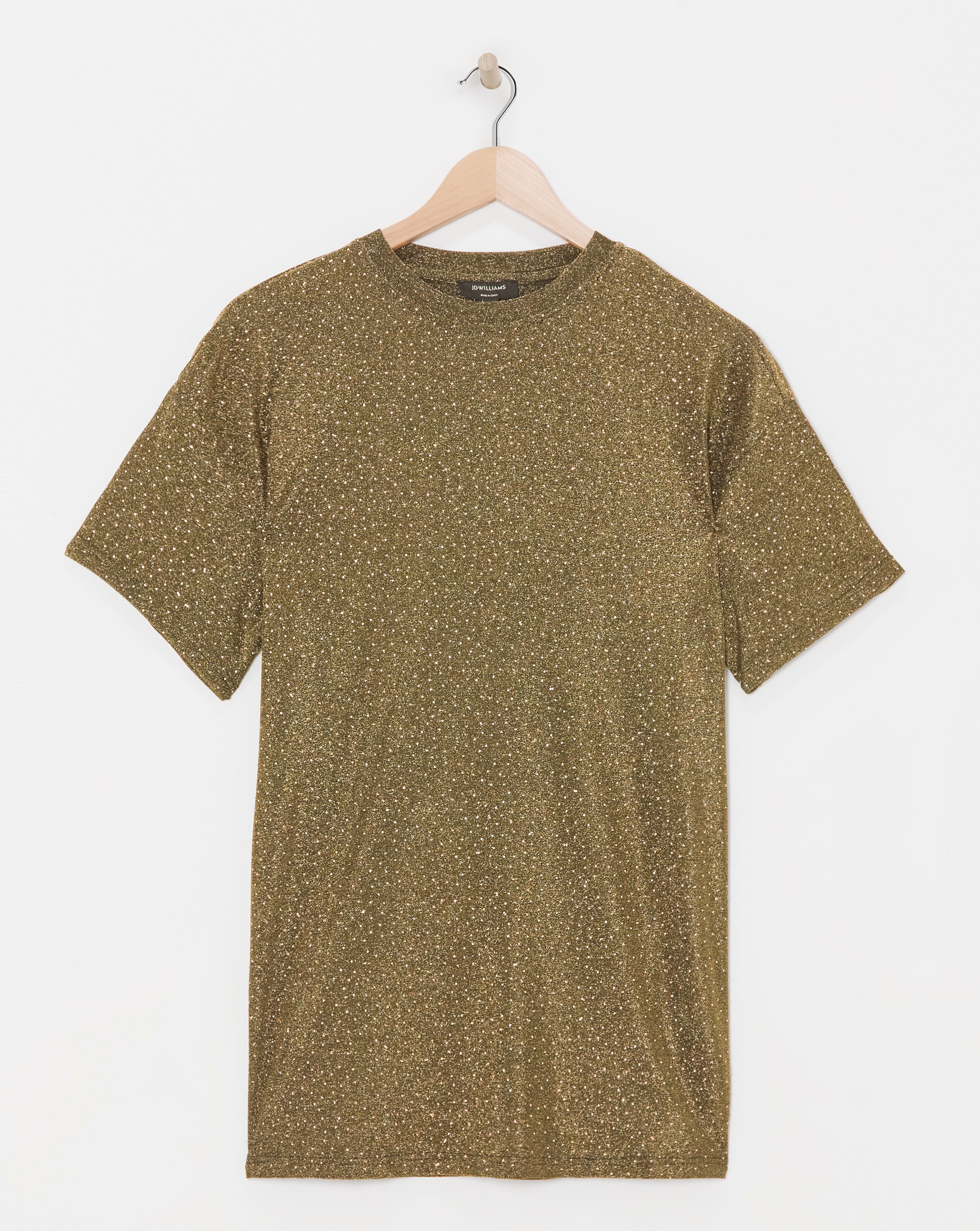 Crew Neck Short Sleeve Longline Top