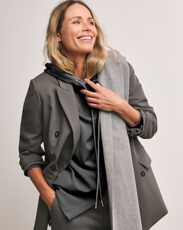 Anthology Steel Grey Longline Hoodie