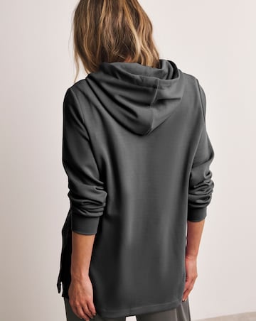 Anthology Steel Grey Longline Hoodie