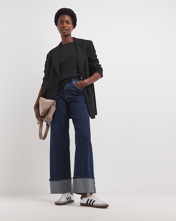 Pure Cotton Black Crew Neck Long Sleeve T-Shirt